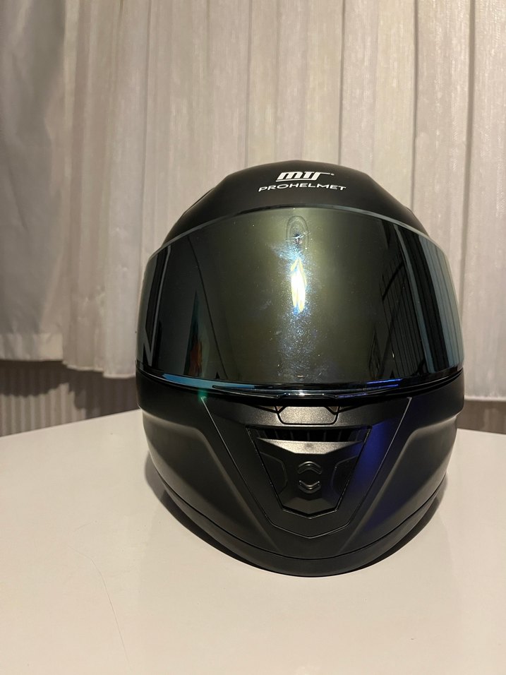 Siyah Mat Kask - Görsel 3