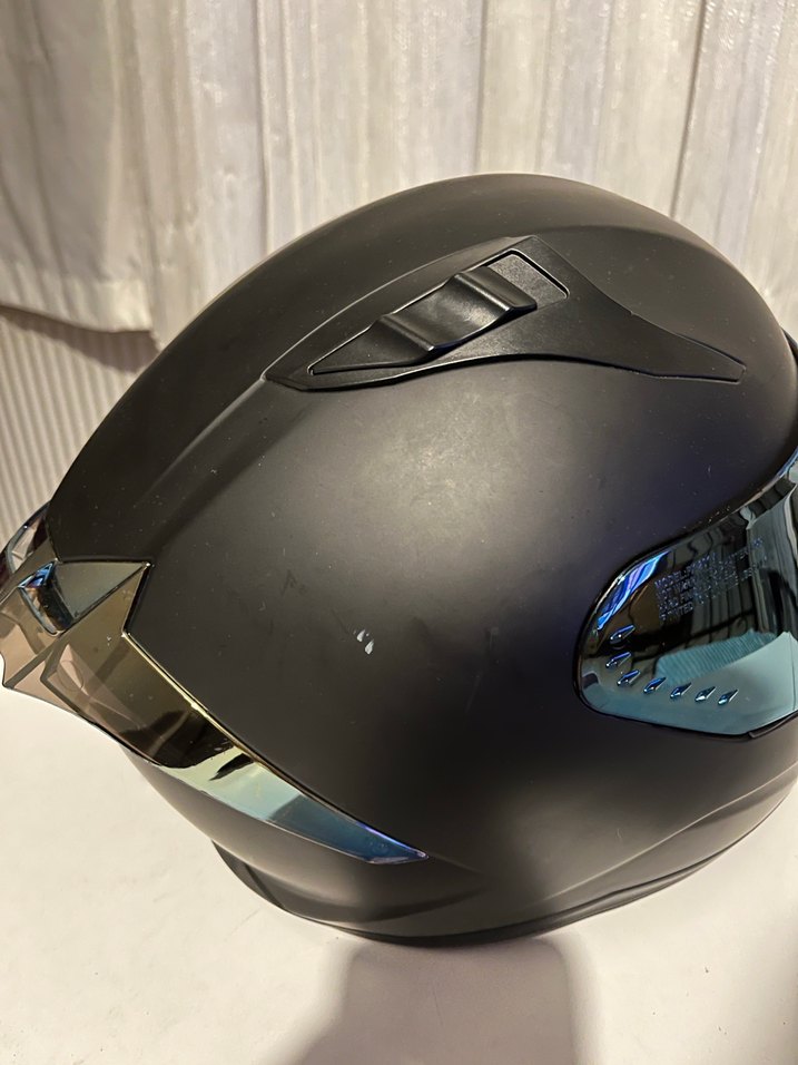 Siyah Mat Kask - Görsel 5