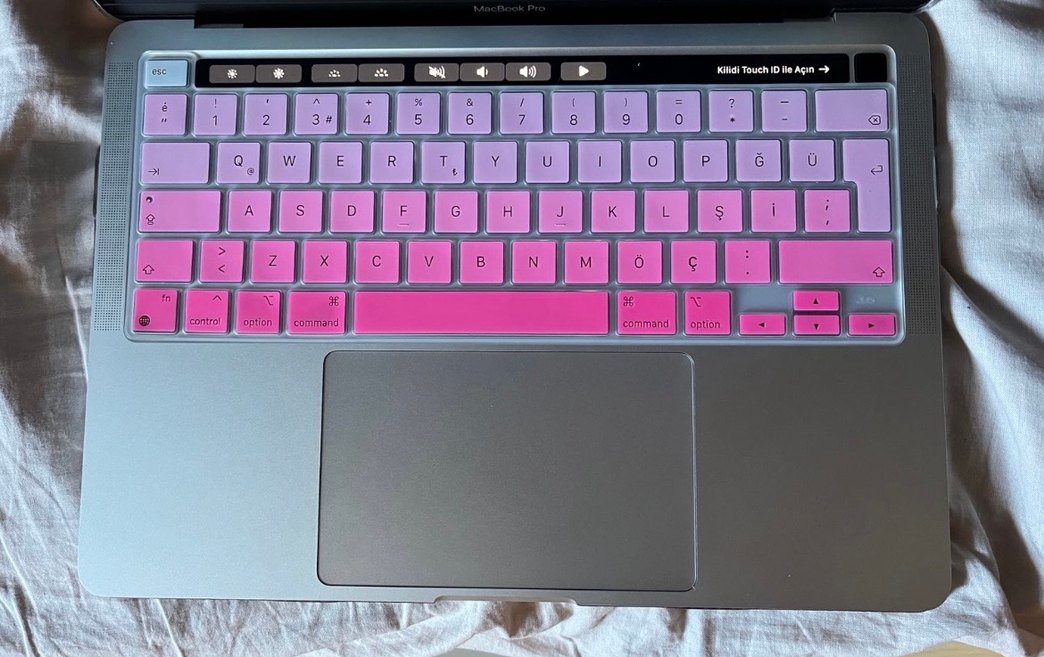 Pembe Klavye Koruyucu - Görsel 3