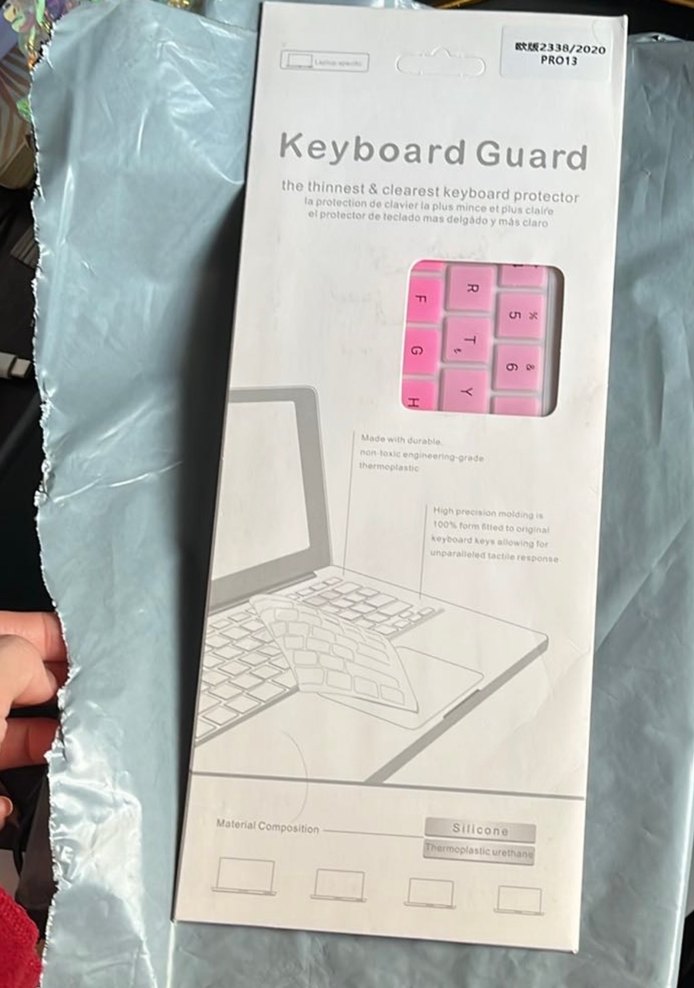 Pembe Klavye Koruyucu - Görsel 4