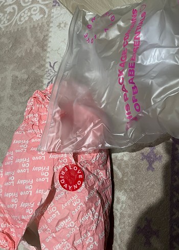 Love On Friday Blaire Gül Detaylı Mini Elbise - Görsel 9