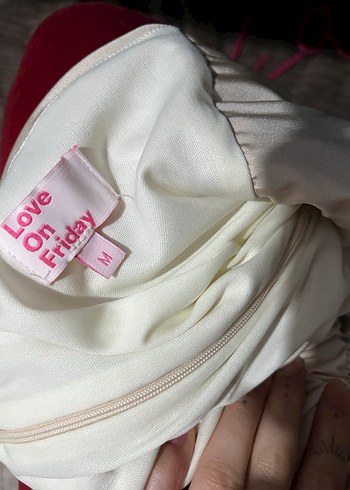 Love On Friday Blaire Gül Detaylı Mini Elbise - Görsel 6