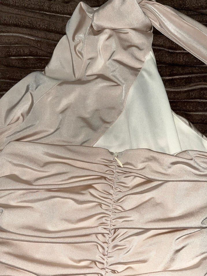 Love On Friday Blaire Gül Detaylı Mini Elbise - Görsel 5