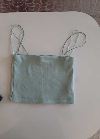 Pull and Bear Askılı crop bluz