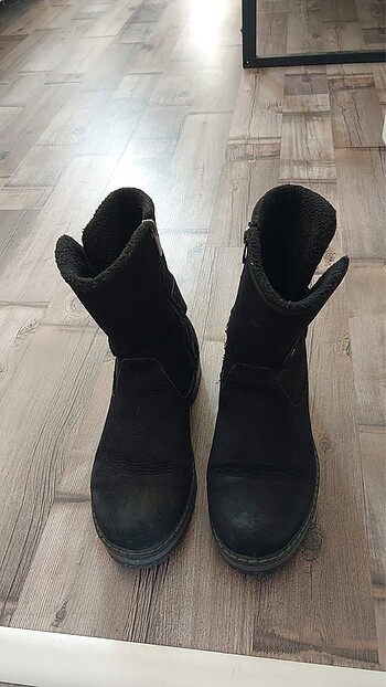 38 Beden Siyah süet bot
