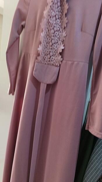 Tesettür belden kemerli elbise - Görsel 7