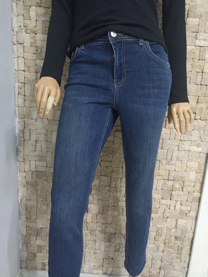 Mavi Regular Fit Kadın Midi Kot Pantolon - Görsel 2