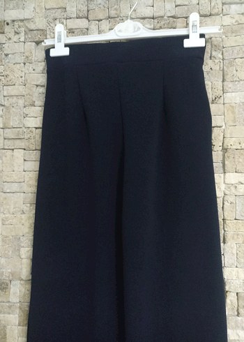 Kadın Lacivert Pilili Kumaş Pantolon - Görsel 6