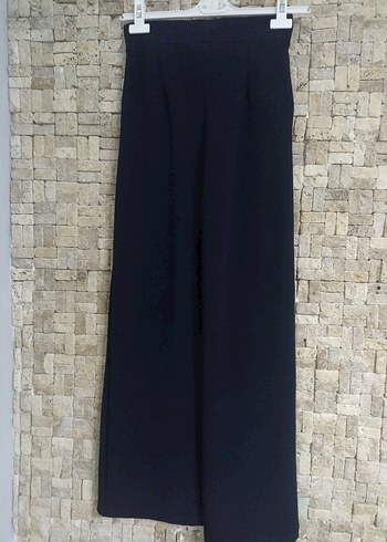 Kadın Lacivert Pilili Kumaş Pantolon - Görsel 7