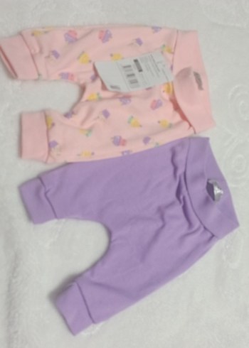 Pastel Renkli Kız Bebek yenidoğan 2li alt
