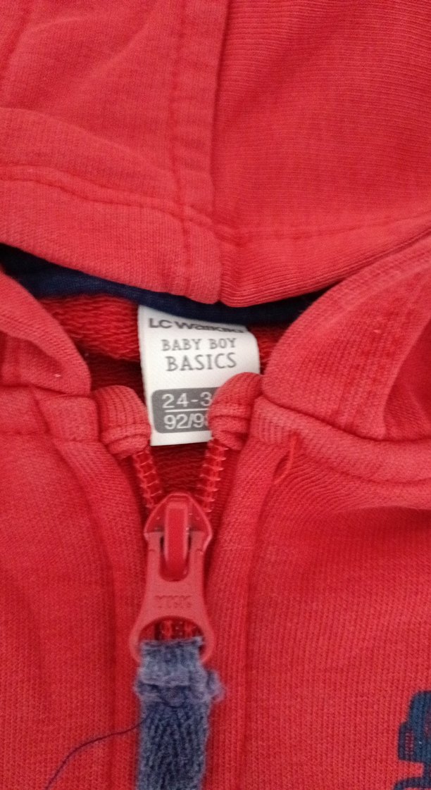 Kapüşonlu Fermuarlı Erkek Bebek lcw Yeleği - Görsel 2