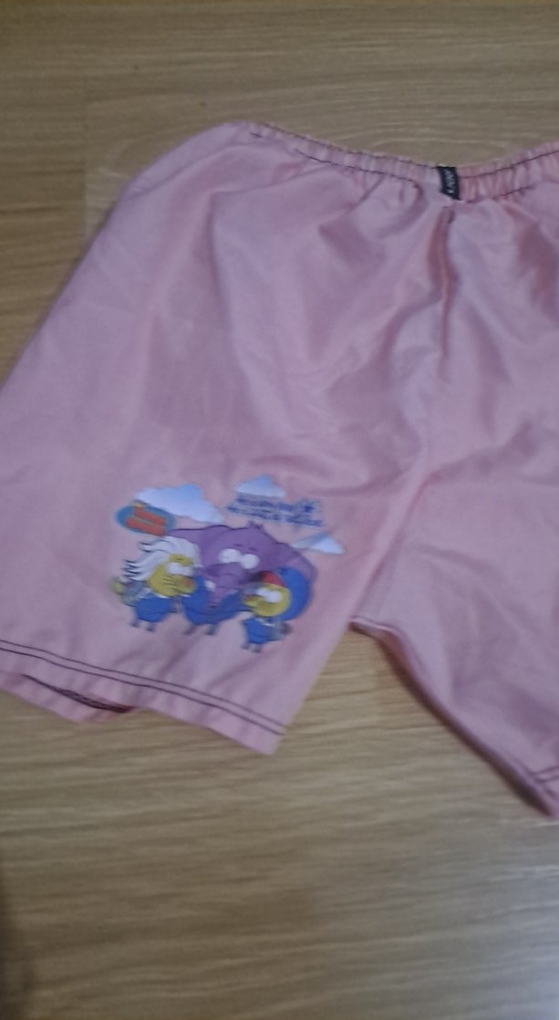 Pembe Rahat Kesim Kısa koz cocuk sort - Görsel 2