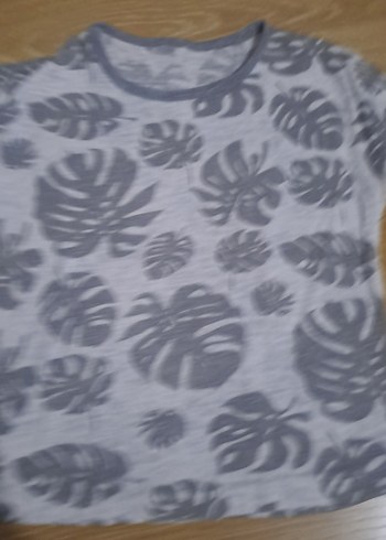 Gri Baskılı cocuk Kısa Kollu Tişört - Görsel 3