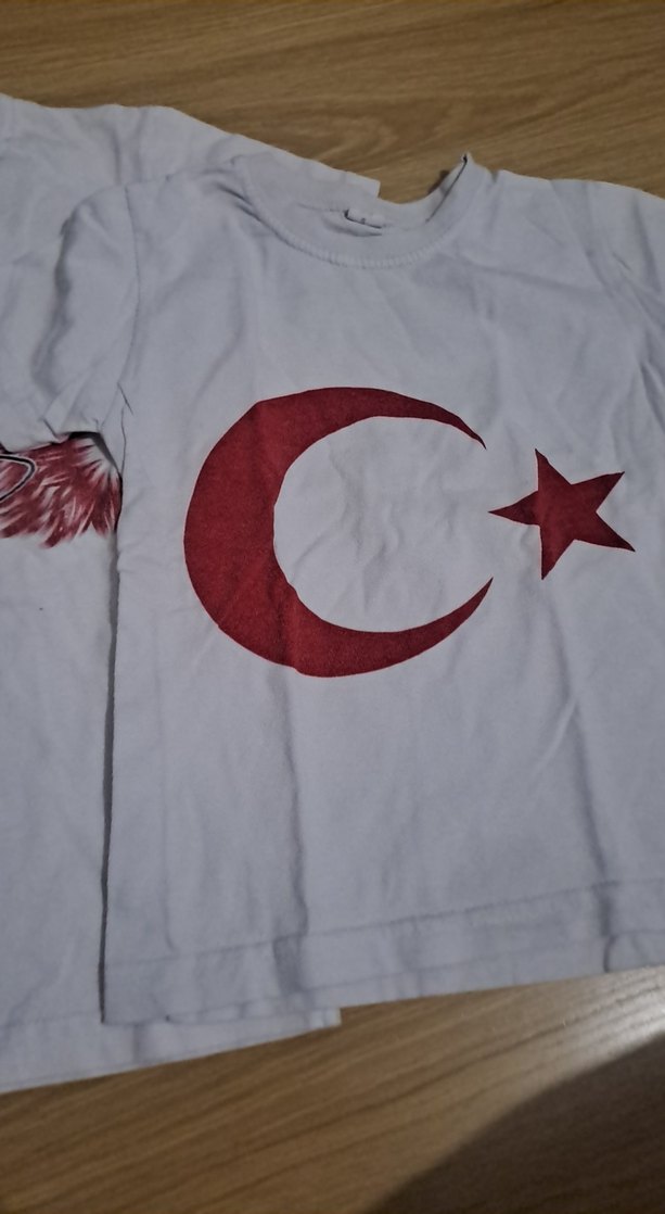 Beyaz Baskılı Erkek Çocuk Tişörtü - Görsel 4