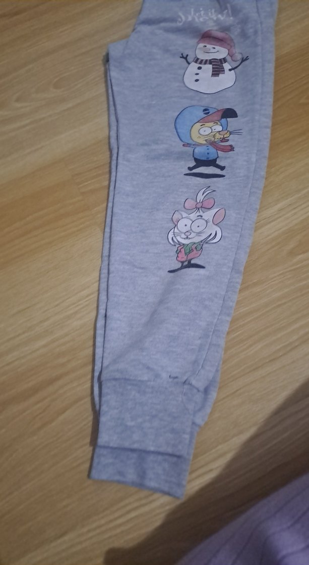 Gri Baskılı cocuk Eşofman Altı - Görsel 2