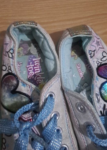 Kız Çocuk Renkli Payetli Bağcıklı Spor Ayakkabı - Görsel 3