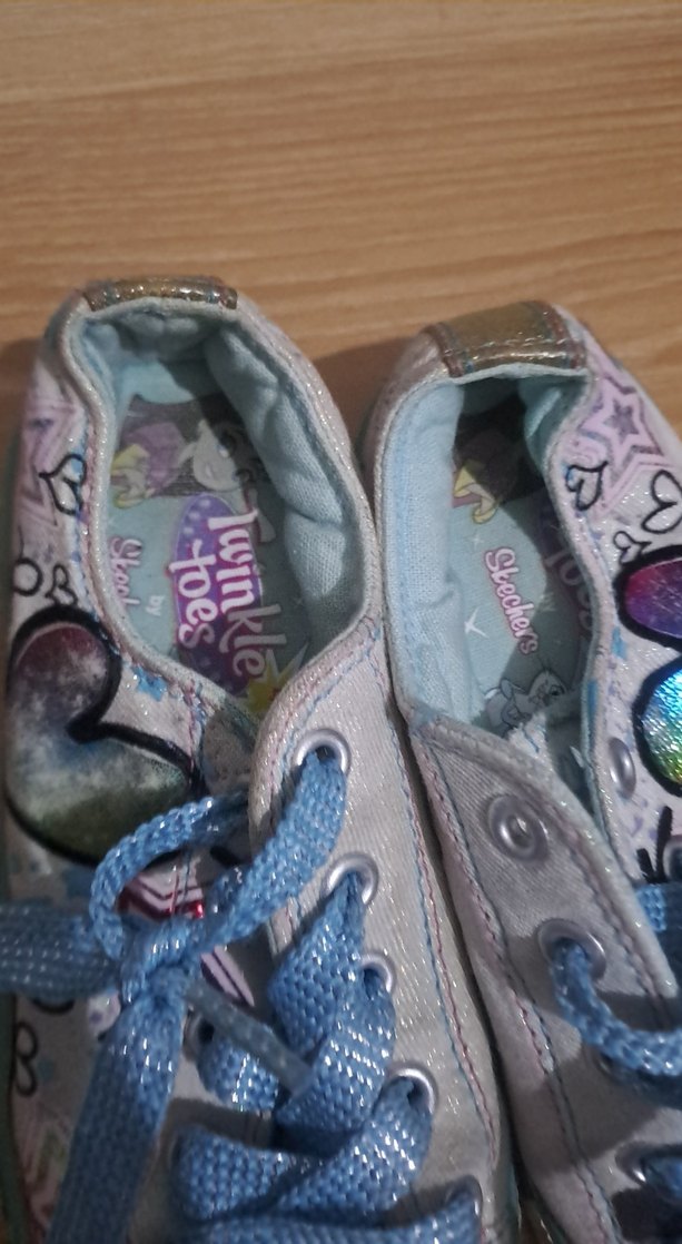 Kız Çocuk Renkli Payetli Bağcıklı Spor Ayakkabı - Görsel 3