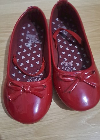 Kız Çocuk Kırmızı Fiyonklu Babet - Görsel 2