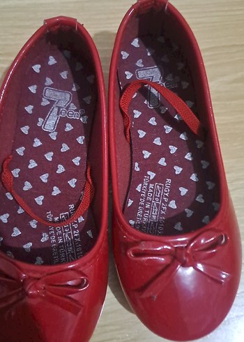 Kız Çocuk Kırmızı Fiyonklu Babet - Görsel 3