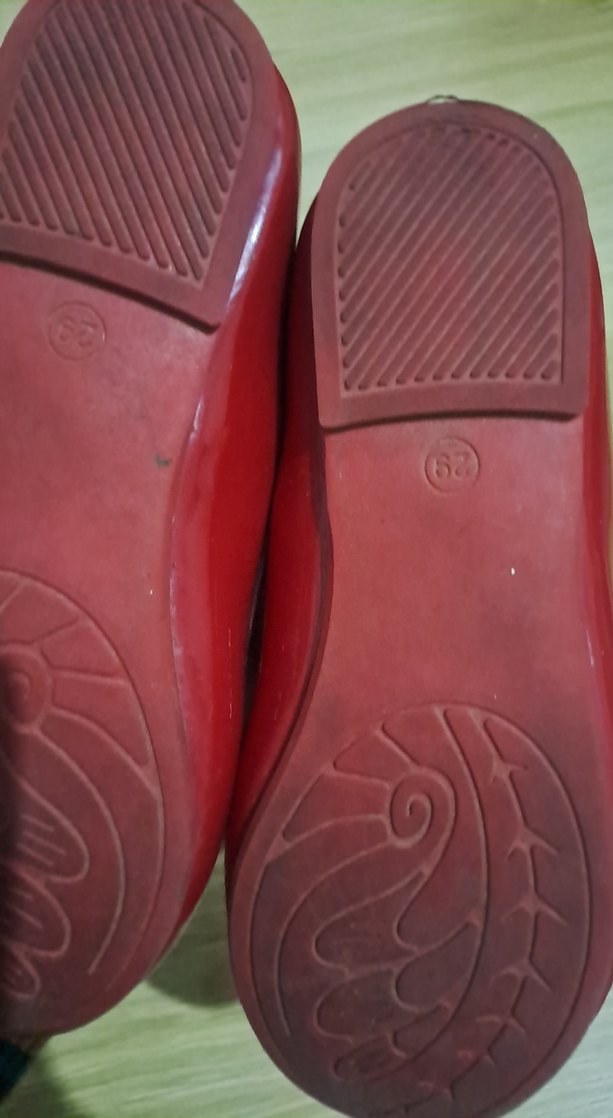 Kız Çocuk Kırmızı Fiyonklu Babet - Görsel 4