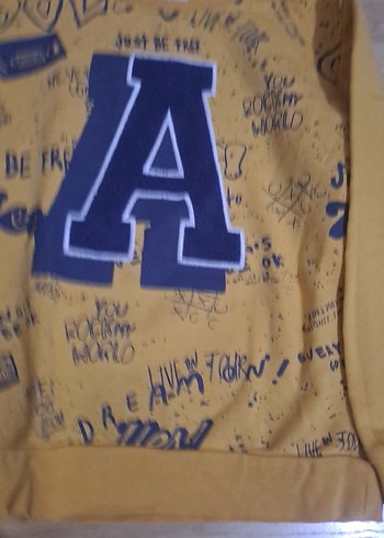 Sarı Erkek Çocuk Uzun Kollu Sweatshirt - Görsel 3