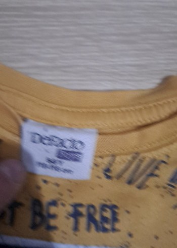 Sarı Erkek Çocuk Uzun Kollu Sweatshirt - Görsel 4