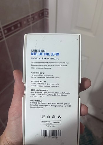 Blue Saç Bakım Serumu 30 ml - Görsel 3