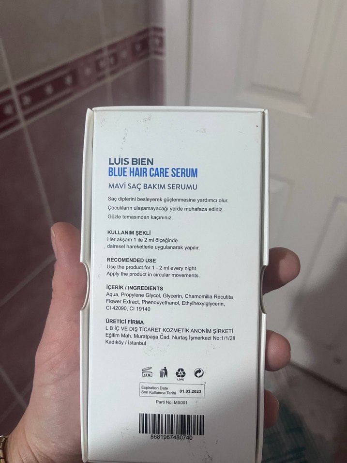 Blue Saç Bakım Serumu 30 ml - Görsel 3