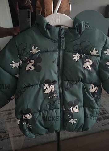 6-9 Ay Beden yeşil Renk H&m mont 