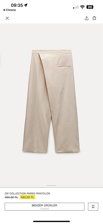 Zara Zara pareo pantolon
