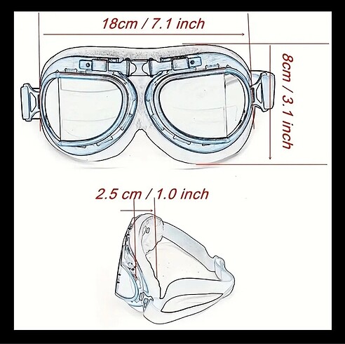 Pilot gözlüğü Kayak gözlüğü outdoor tüm spor gözlüğü kahverengi  - Görsel 4