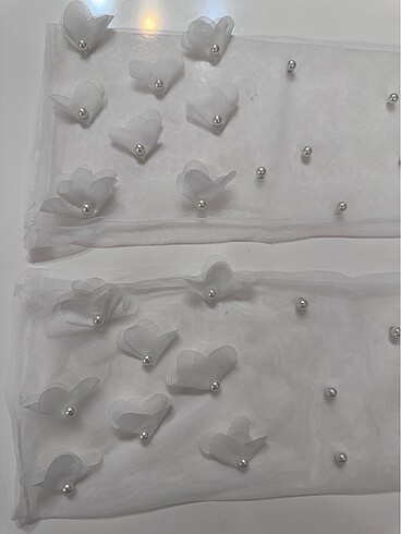 Uzun tül gelin eldiveni - Görsel 5