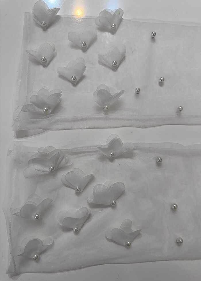 Uzun tül gelin eldiveni - Görsel 5