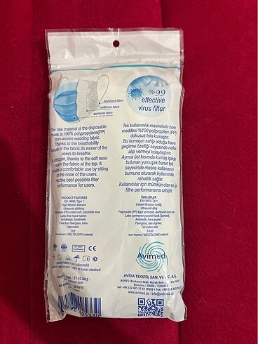 Çocuk cerrahi maske small cerrahi maske - Görsel 3