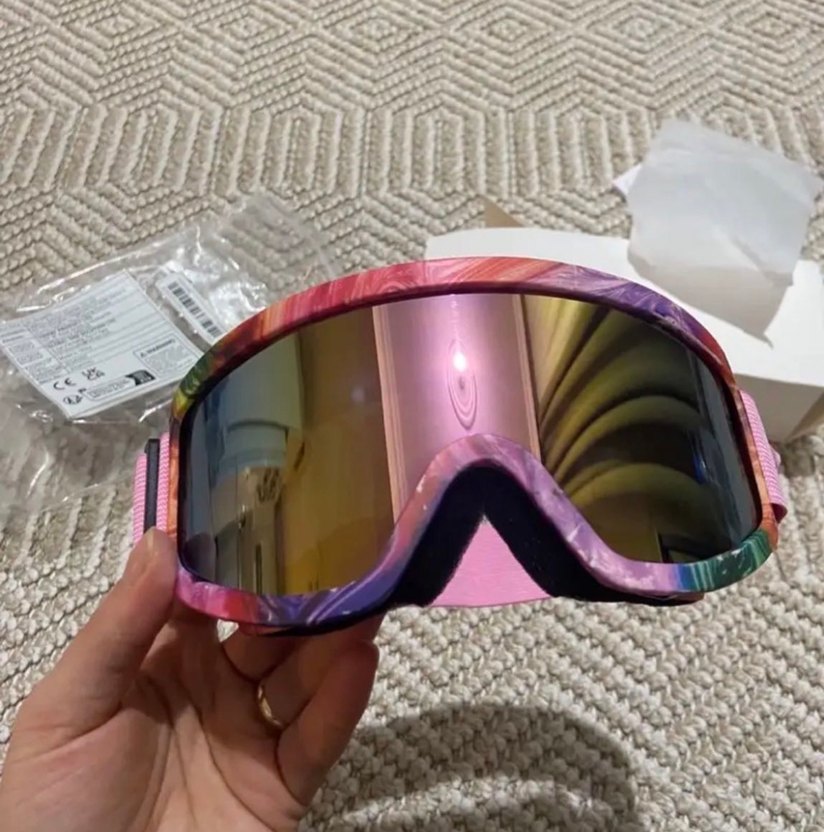 Renkli Batik Desenli Kayak Gözlüğü ithal - Görsel 2