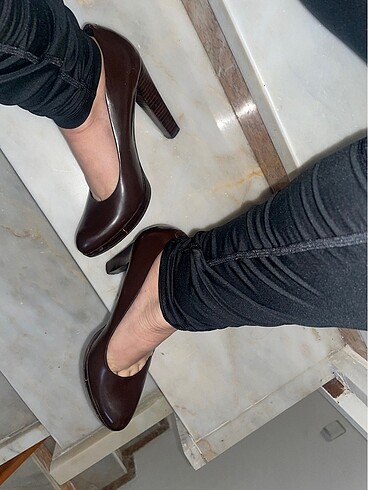 Nine West Acı kahvw stiletto hafif platform