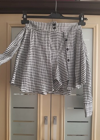 Pilili Mini Şort Etek - Görsel 2