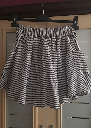 Pilili Mini Şort Etek - Görsel 5