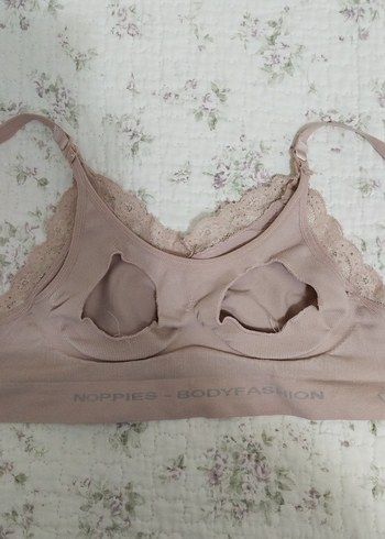 Gül kurusu Dantel Detaylı Bohem Midi Spor büstiyer - Görsel 6