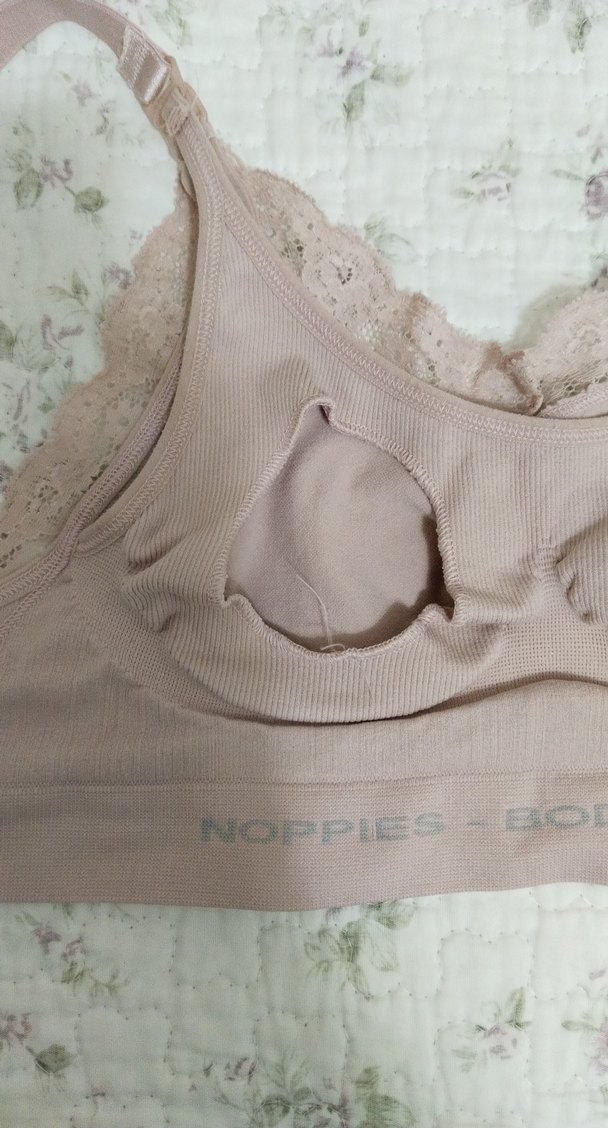 Gül kurusu Dantel Detaylı Bohem Midi Spor büstiyer - Görsel 5