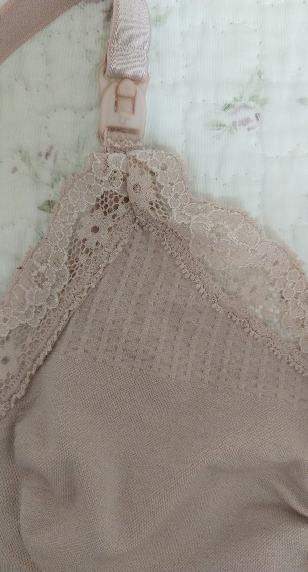 Gül kurusu Dantel Detaylı Bohem Midi Spor büstiyer - Görsel 4