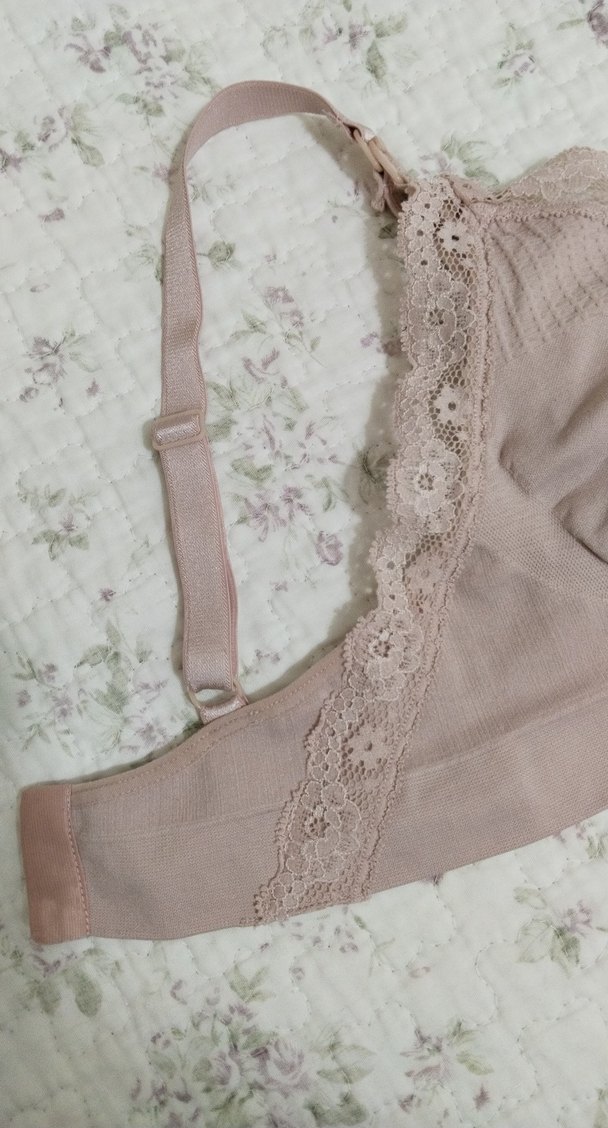 Gül kurusu Dantel Detaylı Bohem Midi Spor büstiyer - Görsel 2