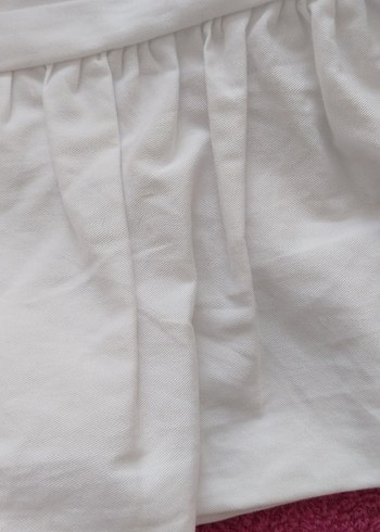 Beyaz Mini straplez crop - Görsel 12