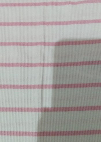 Genç Kız Pembe Çizgili Fırfırlı Tişört - Görsel 5