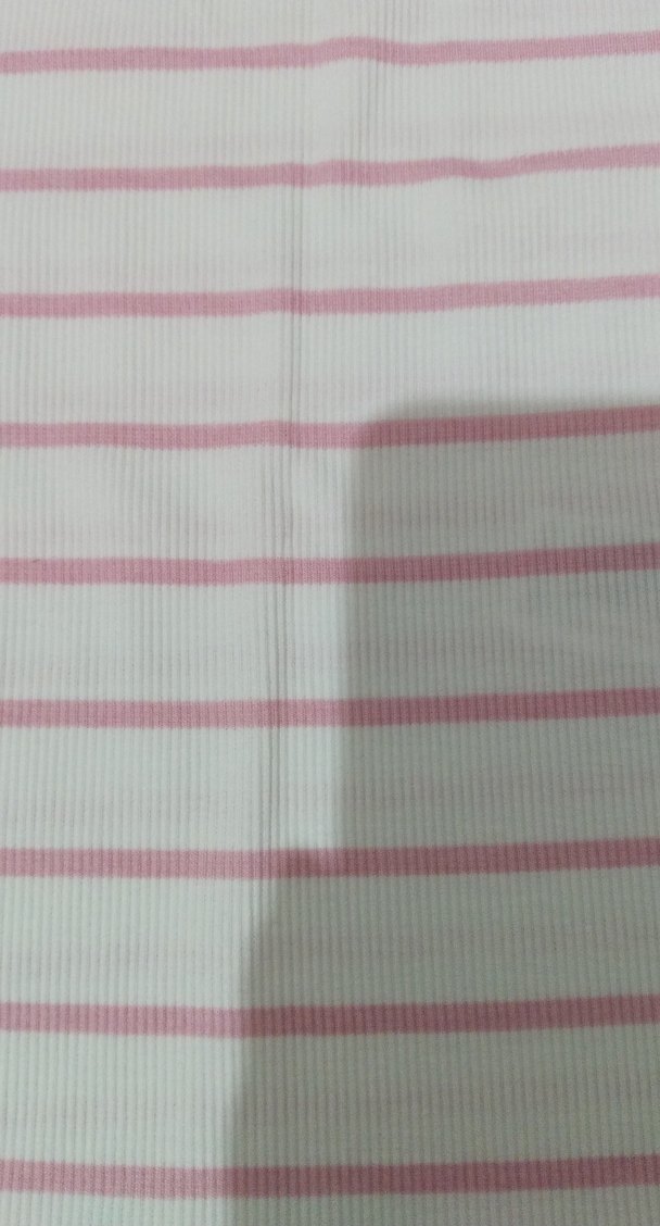 Genç Kız Pembe Çizgili Fırfırlı Tişört - Görsel 5