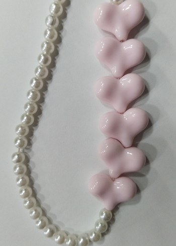 Pembe kalpli İnci telefon aksesuarı. - Görsel 5