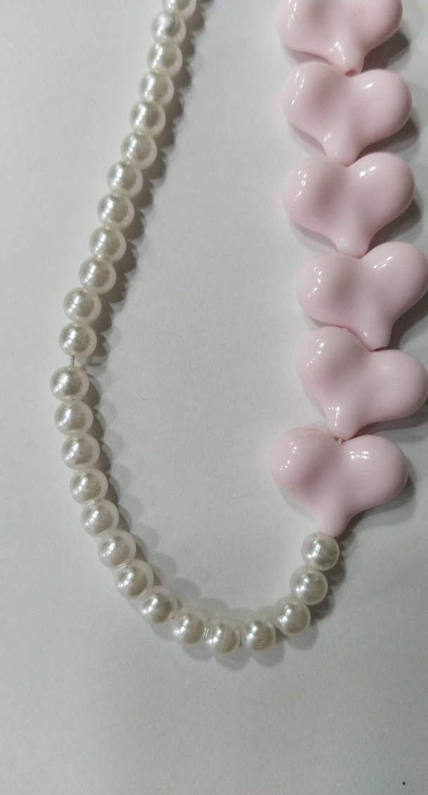 Pembe kalpli İnci telefon aksesuarı. - Görsel 2