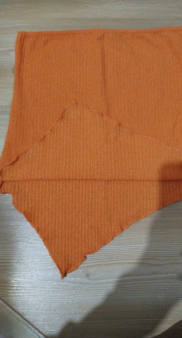 Turuncu kadın uzun straplez büstiyer. - Görsel 3