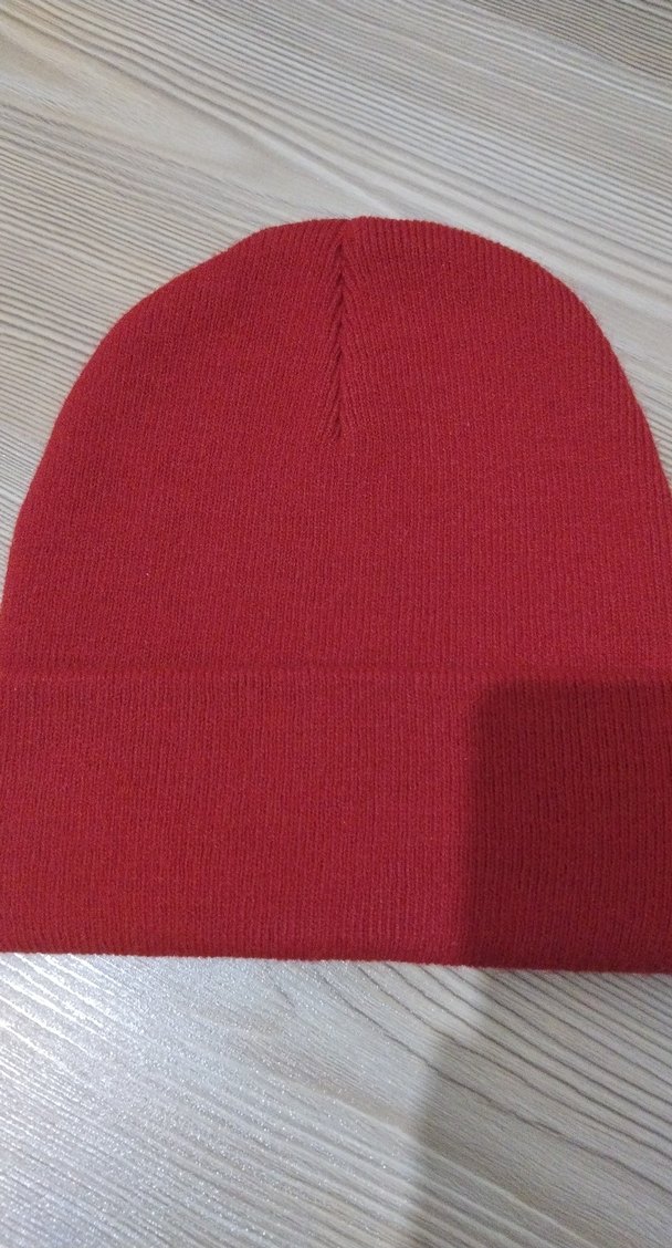 Kırmızı Kadın Örgü Bere - Görsel 2