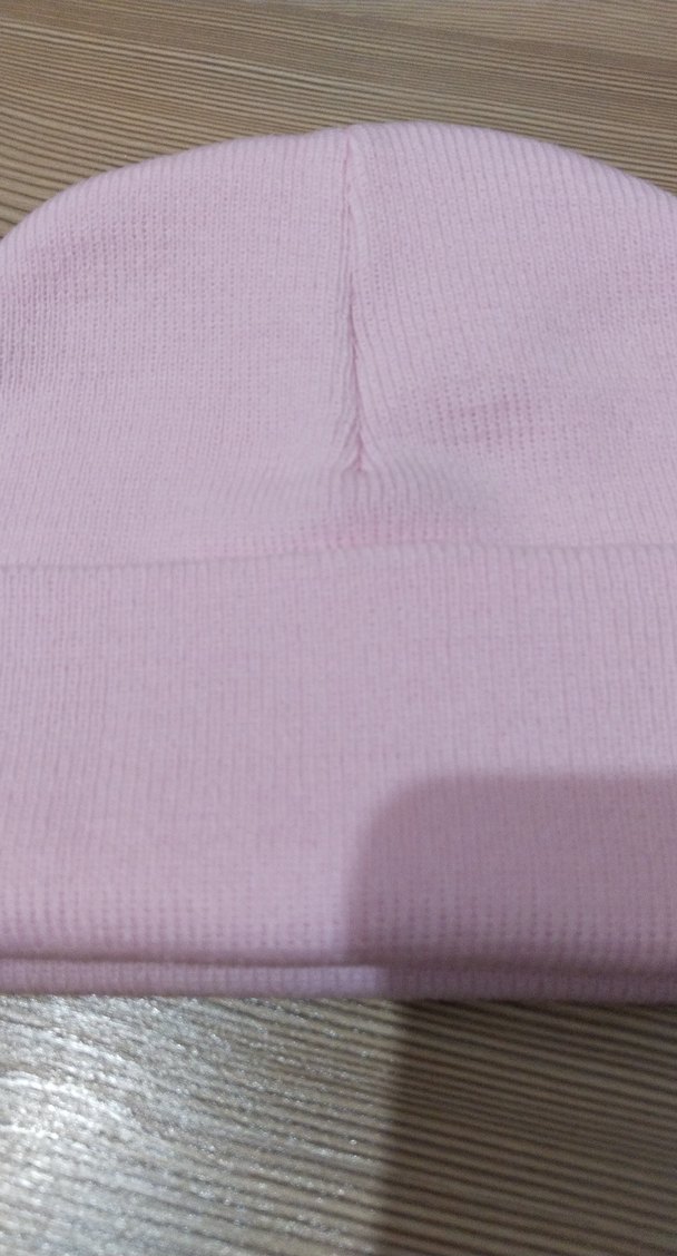 Pembe Kadın Triko Polar Bere - Görsel 3